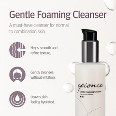 Epionce Gentle Foaming Cleanser – Face Wash & Makeup Remover for Normal to
