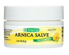 De La Cruz Arnica Salve for Cracked Skin, Travel Size, 0.21 OZ. / Made in USA