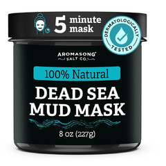 Aromasong 100% Pure Dead Sea Mud Mask for Face and Body – Spa Quality Pore Minim