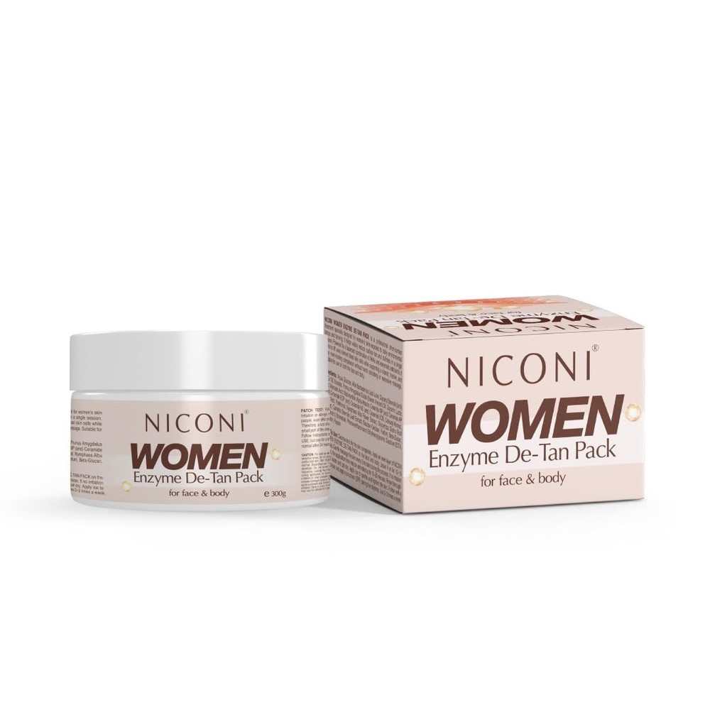 Niconi Women Enzyme De-Tan Pack For Face & Body (300g) Pack of 1