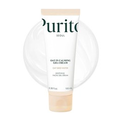 PURITO Oat Calming Gel Cream | Face Moisturizer 3.4 Fl Oz (Pack of 1),