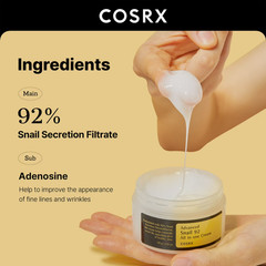 NIB COSRX Advanced Snail 92 All In One Cream For Glow Of HealthySkin 100g/3.52oz