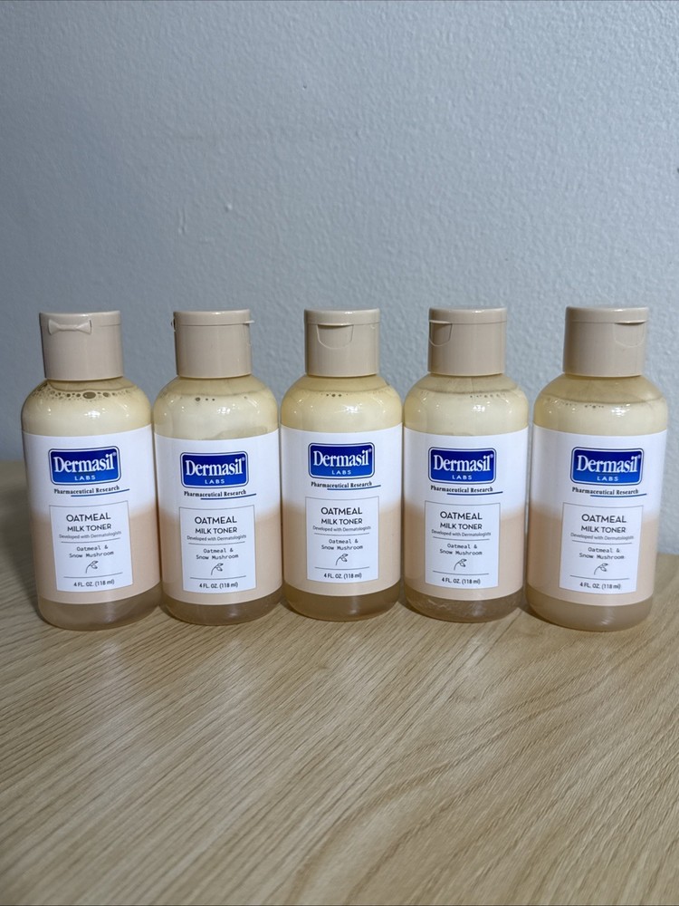 5 Dermasil Oatmeal Milk Toner (Oatmeal & Snow Mushroom) 4 Fl Oz Soothe ReNEW