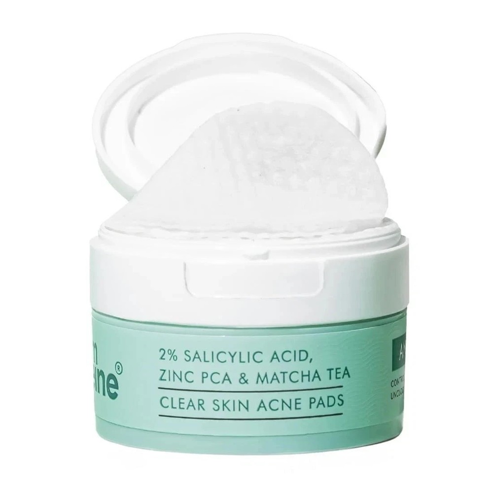 mCaffeine 2% Salicylic Acid Zinc PCA & Matcha Tea Clear Skin Acne Pads – 40N W98
