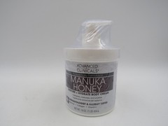 Advanced Clinicals Manuka Honey Bod Restore + Hydrate Body Cream 16 oz EXP 01/29