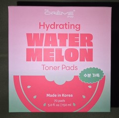 The Creme Shop Hydrating Watermelon Toner Pads, 70 Count (5.0 fl oz/150 mL)
