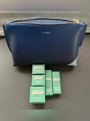 La Mer Cosmetic Bag + 5 Samples