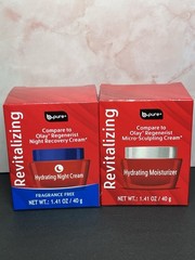 B-Pure Revitalizing Hydrating Moisturizer & Hydrating Night Cream NIB