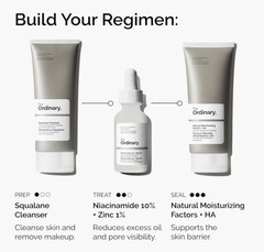The Ordinary Niacinamide 10% + Zinc 1%, Smoothing Serum for Blemish-Prone Skin