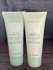 MARY KAY~MINT BLISS LOTION~LOT OF 2~ENERGIZING LOTION FOR FEET & LEGS~FULL SIZE!