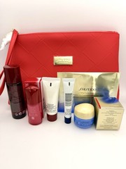 Shiseido 6pc + bag: Eye Mask, Activating Essence, Vital Perfection, Ultimune,…