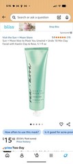 Sun + Moon Night Mask & Clay Mask Set Overnight No-Rinse 5.1 fl oz/150 mL