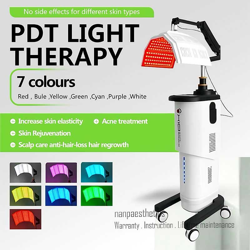 Pro 7 Colors BIO PDT LED Light Facial Skin Rejuvenation Photon Therapy Machine