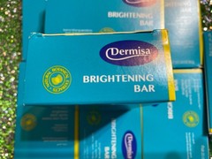 6-Pack Dermisa Brightening Bar Soap W/Kojic Acid 3oz Brightens Maximum Lightenin