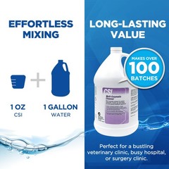 CSI Central Solutions Multi Enzymatic Cleanser – 128 Fl Oz (Pack of 1)