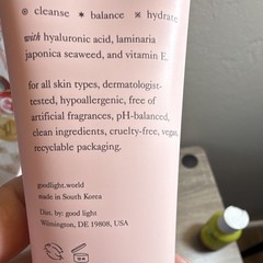 Good Light Cosmic Dew Gel-to-Foam Hydrating Cleanser HA + Vit E 3.38oz