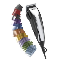 Hair Clipper Kit Corded Adjustable Taper Lever 10 Guards Wahl 79722 Home Color