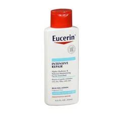 Eucerin Intensive Repair Lotion Fragrance-Free AHA Lactic Acid 8.4 fl oz