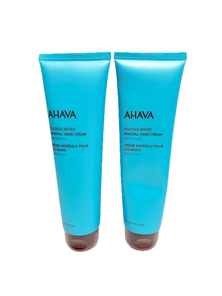 Lot of 2 Ahava Dead Sea Water Mineral Sea-Kissed Hand Cream 5.1 oz 150ml Sealed