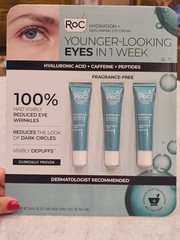 THREE PACK – RoC Hydrate + Plump Hyaluronic Acid Eye Cream 0.6oz