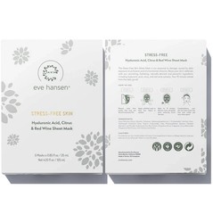 Eve Hansen Stress-Free Skin Hydrating Sheet Mask Set – 5X Sheets NIB Skincare