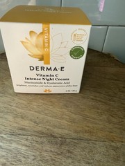 New In Box DERMA-E Vitamin C Intense Night Cream, 2 oz (56 g)
