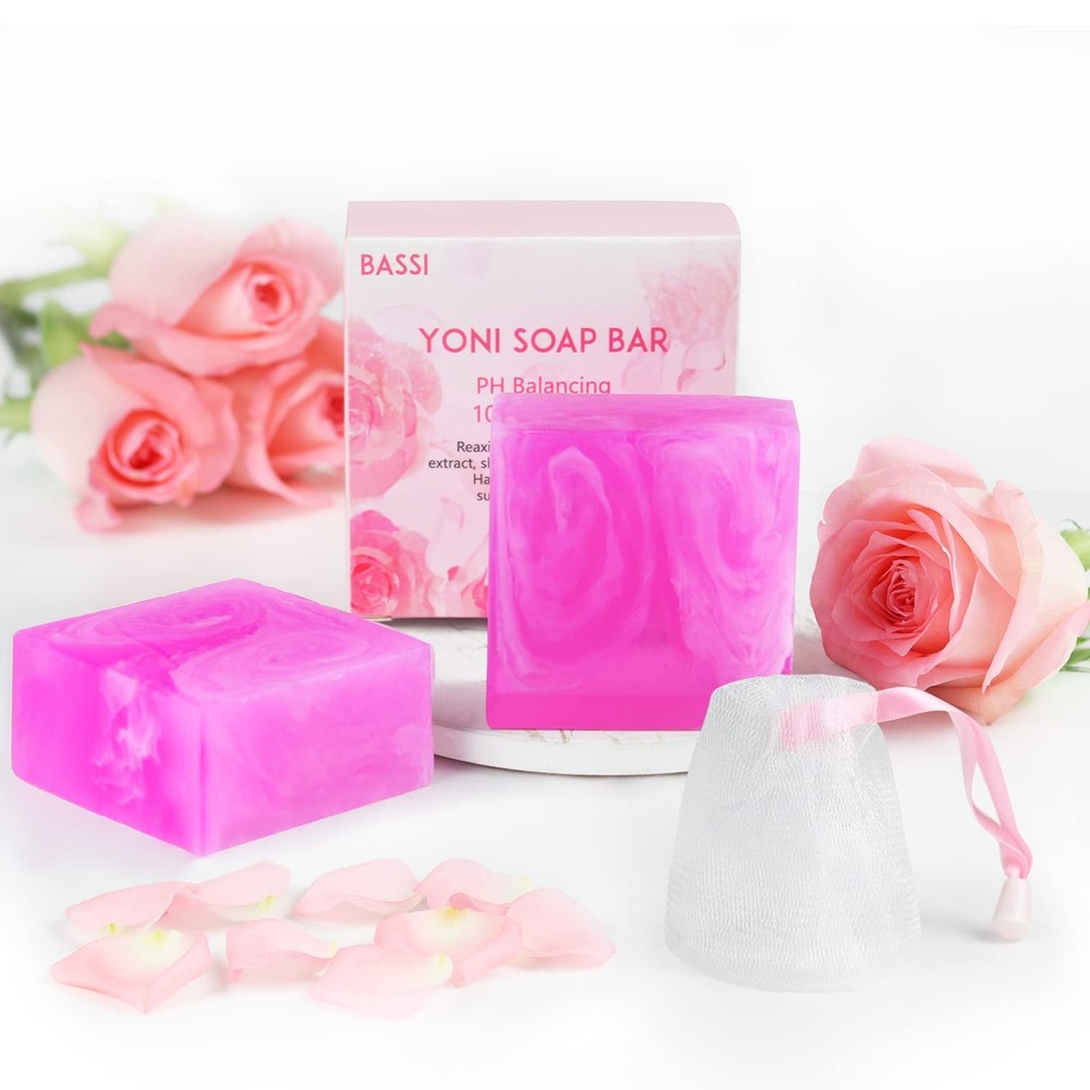 Yoni Soap Bars Vaginal Wash 2 PCS, 100% Natural 1 Ounce (Pack of 2), 2pcs