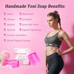 Yoni Soap Bars Vaginal Wash 2 PCS, 100% Natural 1 Ounce (Pack of 2), 2pcs