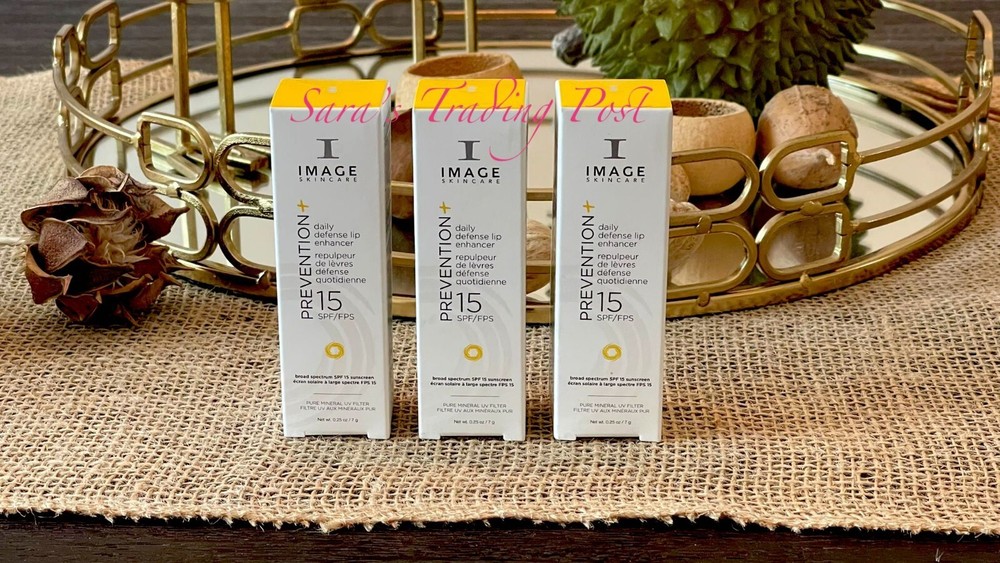 3x I IMAGE PREVENTION+ Daily Defense LIP Enhancer SPF 15 .25oz (Lot x3) READ*