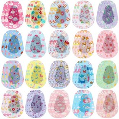 40 Pcs Adhesive Eye Patches for Kids Girls Cute Toddler Eye Patch Bulk Colorf…