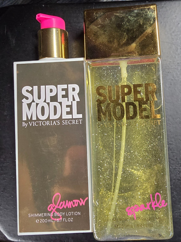 Victoria&rsquo;s Secret SUPERMODEL Glamour Shimmer Lotion Sparkle Shimmer Mist 6.7 oz