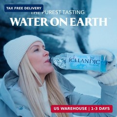 Icelandic Glacial Natural Spring Alkaline Water, 500 ml / 16.9 Fl Oz (Pack of 6)