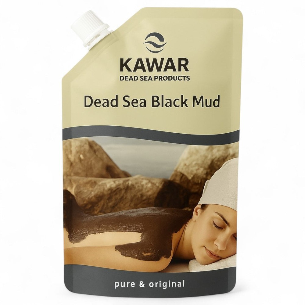 Kawar Dead Sea Black Mud 700g Natural Body Mask Anti Cellulite Scalp Detox 🥇