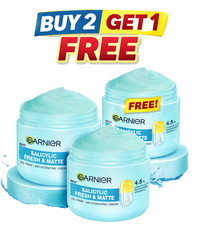 Garnier Fresh & Matte Salicylic Acid Sorbet Cream 45g | Buy 2 Get 1 Free
