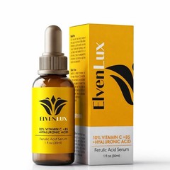 ElvenLux 10% Vitamin C Serum with Vitamin E Plus Ferulic Acid Serum 1 Oz