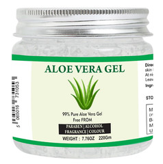 Aloe Vera Gel | 100% Pure Natural Aloe Gel | for Moisturizing Face Skin & Hair C