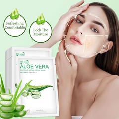 Aloe Vera Face Mask,Hydrating Masks 10 Count (Pack of 1), aloe vera