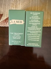 2X La Mer The Treatment Lotion Sample (2 Bottles) 0.17oz/5ml Each New In Box