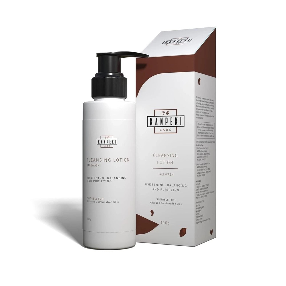 Kanpeki Labs Cleansing Lotion Face Wash | Creamy Foam Cleanser – 100g