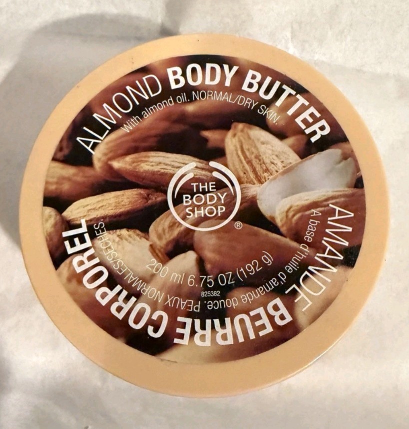 DISCONTINUED The Body Shop Original Formula Almond Body Butter 6.75 Oz NEW VHTF!