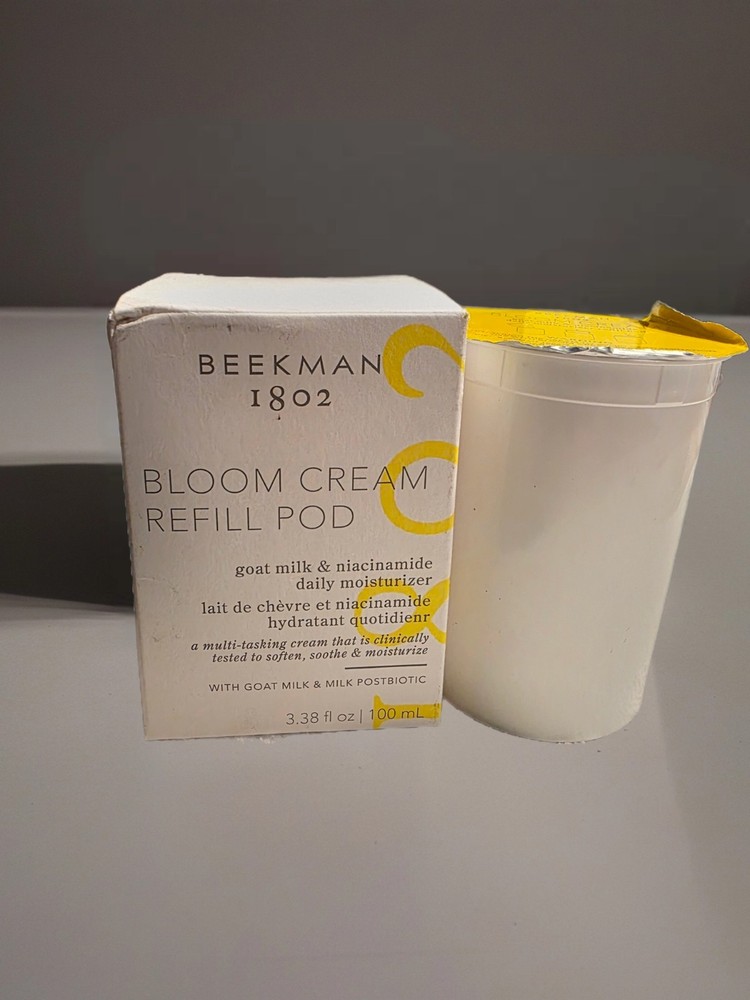 BEEKMAN 1802 Bloom Cream REFILL POD Daily Moisturizer With Goatmilk 3.38 oz