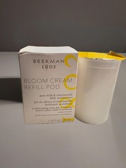 BEEKMAN 1802 Bloom Cream REFILL POD Daily Moisturizer With Goatmilk 3.38 oz