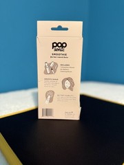 Pop Sonic Smoothie Facial Hair Remover LED Light Battery Powered Champagne