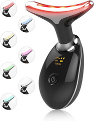 Facial Beauty Device, Multifunctional Facial Skin Care Tools with Vibration, Red