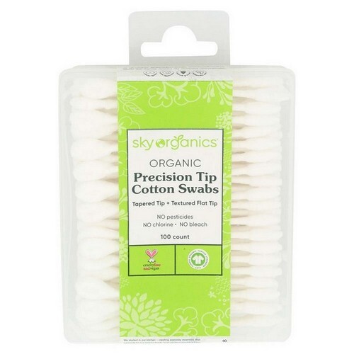 Organic Precision Tip Cotton Swabs 100 Count