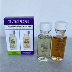 Youth to the People Kale & Green Tea Cleanser, Kombucha + AHA Toner Trial Size