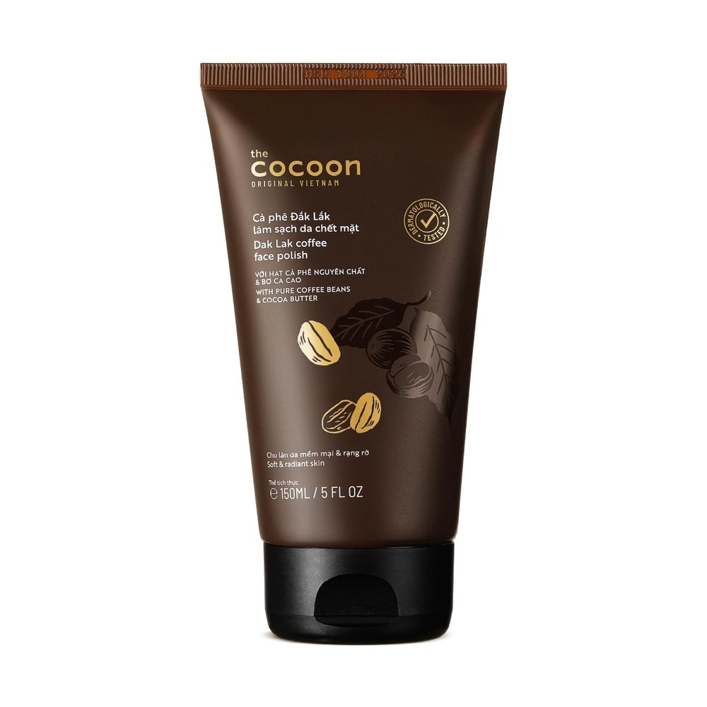 Cocoon Original Vietnam Coffee Face Scrub 150ml/ 5.07 fl oz Dak Lak Coffee Ex…