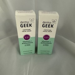 Derma Geek Fortifying Facial Serum 3.5% Fighting Free Radicals 1.3oz Lot Of 2