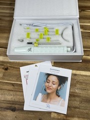 Pure Daily Care NuDerma Professional Ne+Ar Skin Therapy Wand w 6 Fusion OPEN BOX