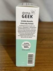 Derma Geek Fortifying Facial Serum 3.5% Vitamins + Antioxidants 1.3oz. Sealed